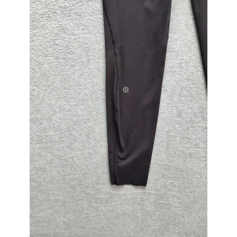 Lululemon Athletica Women Leggings 6 Black Pull‎ On High Waistband Ankle Active